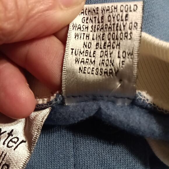 Baxter and Well Cotton Button-Up Cardigan Blue Size 1XL Embroidered Flowers NWT - Picture 4 of 7